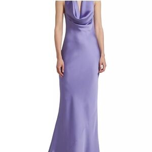 Norma Kamali Purple Evening Gown